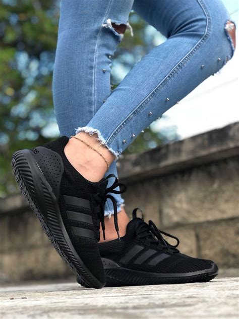 tenis negros adidas para mujer|adidas mujer tenis.